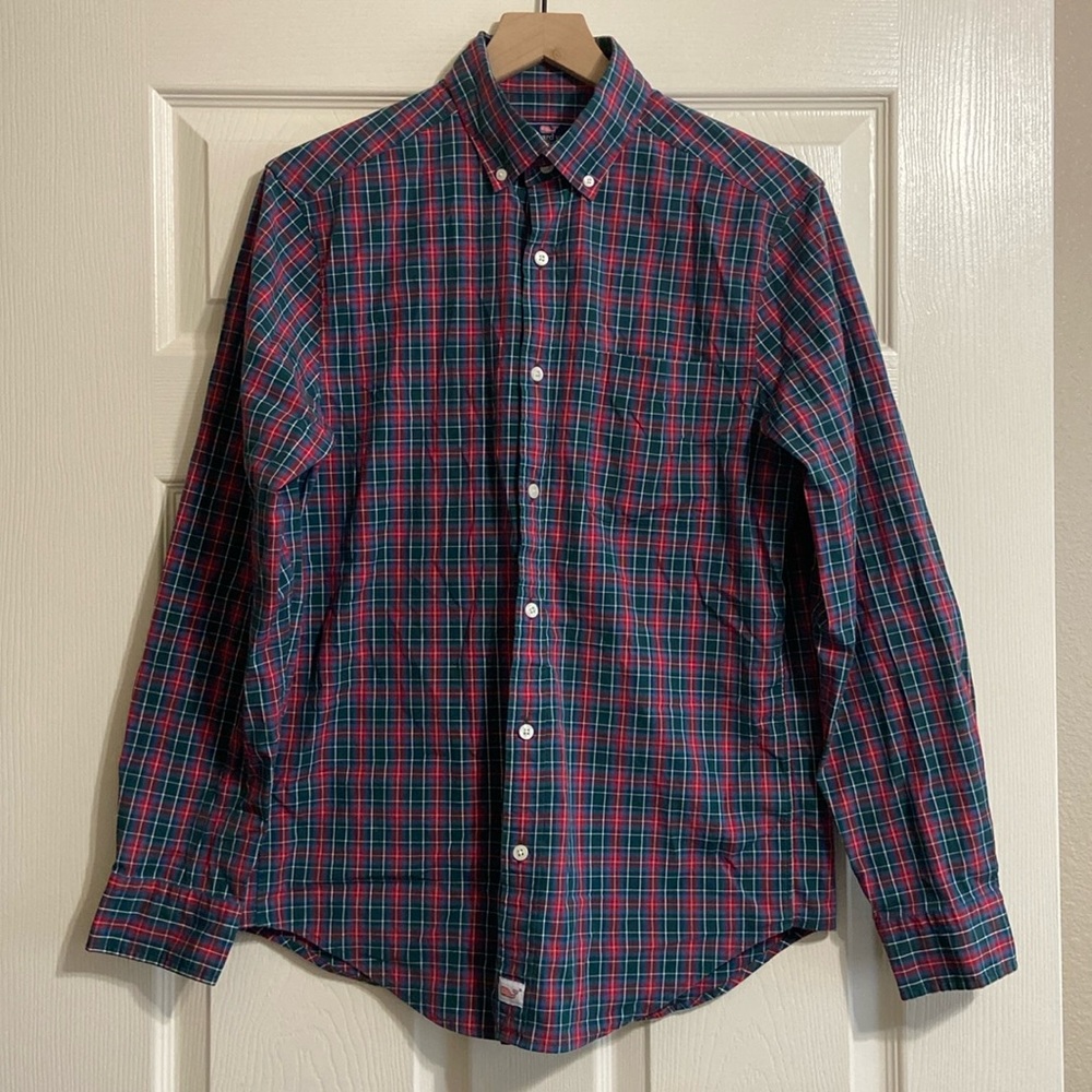 Men’s Plaid Button Down Long Seeve